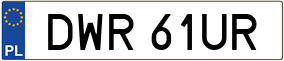 Trailer License Plate